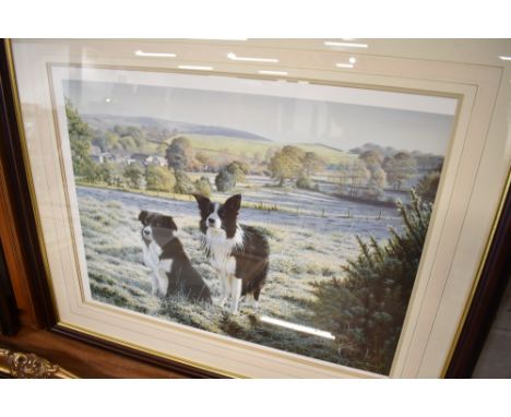 A signed and limited run print after Steven Townsend.
Overall good, a few small black marks on mount
good condition as above,