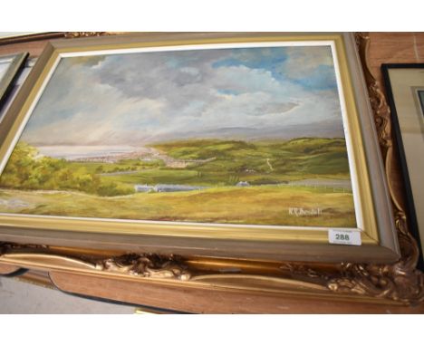 An original oil on board by N R Bowtell depicting Rhos On sea and similar.
