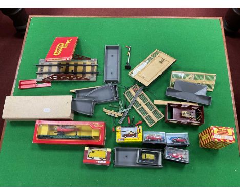 A Quantity of Predominantly OO Gauge Model Railway Items to include Triang #R.128 Operating Helicopter Car, Corgi Trackside 1