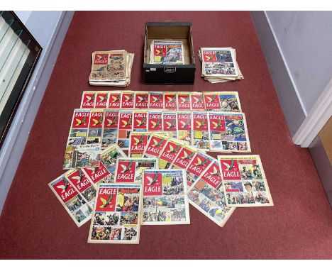 A Near Complete Run of 1950's Eagle Comics From Volumes 7-9. Just Missing Volume 9 #42, #44 and #45. Together With Girl Comic