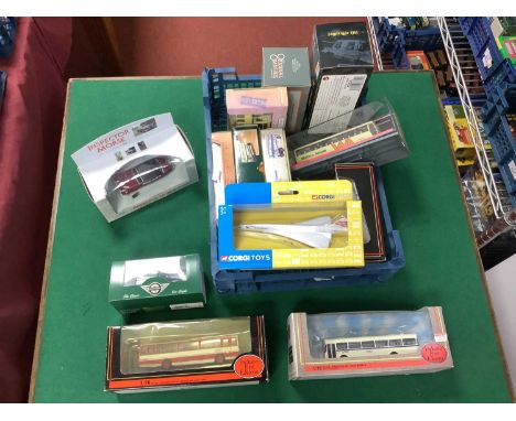 Thirteen Diecast Model Vehicles by EFE, Corgi, Oxford, Easy Model to include Corgi #01803 Inspector Morse Jaguar 2.4 (model l