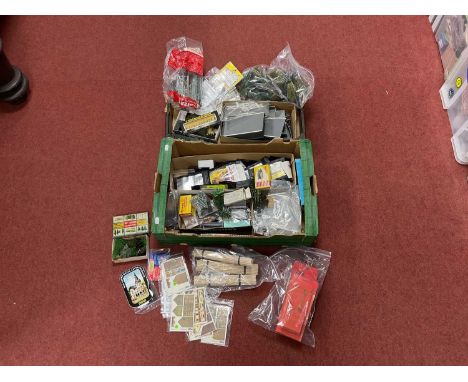 A Quantity of Predominantly OO/HO/N Scale Lineside Accessories by Triang, Merit, Schneider, Graham Farish and other to includ