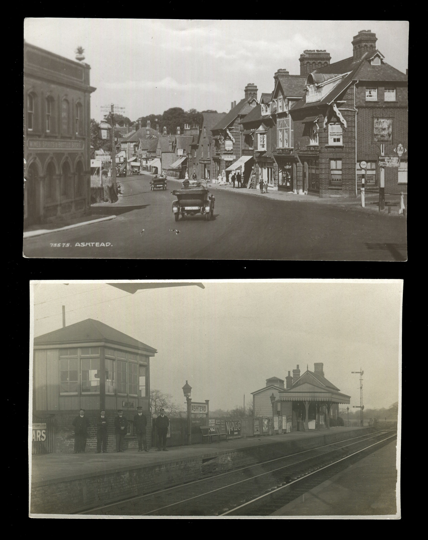 A collection of 16 postcards of Ashtead, Surrey, including photographic