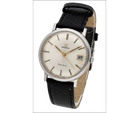 Omega. A stainless steel wristwatch with date, Genève, circa 1968 Movement: cal. 613, manual winding, 17 jewels, no. 26695922
