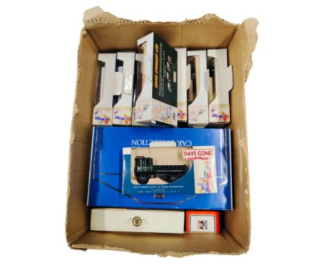 BOX LOT OF LLEDO BOXED MODEL CARS ETC 