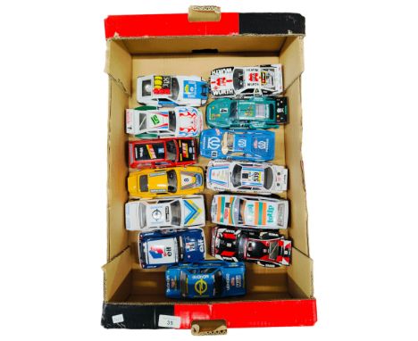 BOX LOT OF MODEL CARS 