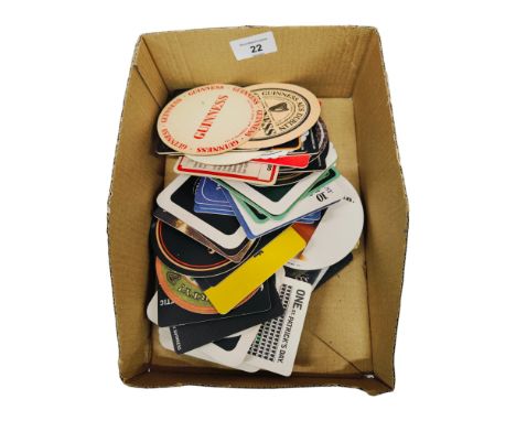 COLLECTION OF OLD VINTAGE BAR MATS