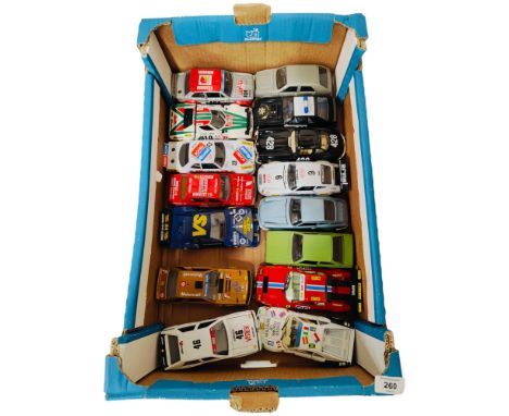 BOXLOT OF MOSTLY MODEL RALLY CARS 