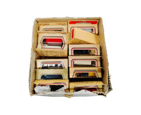 BOX LOT OF LLEDO BOXED MODEL CARS ETC 