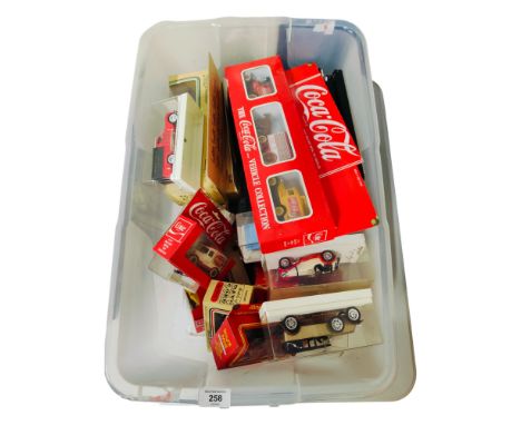 BOX LOT OF MODEL CARS ETC 