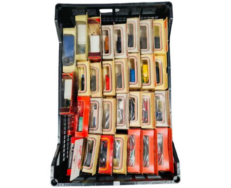 BOX LOT OF MODEL CARS ETC 