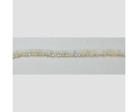 An opal bead necklace