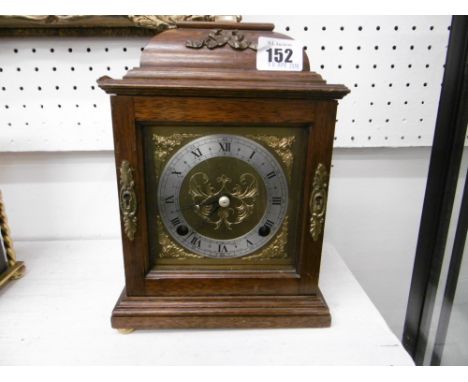  MANTLE CLOCK WITH BRASS FACE A/F