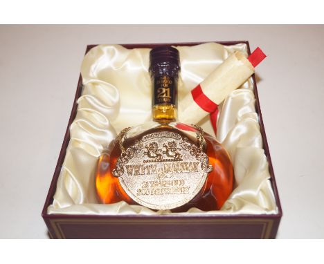 Whyte and Mackay 21 Year Old Scotch Whiskey, in presentation box 