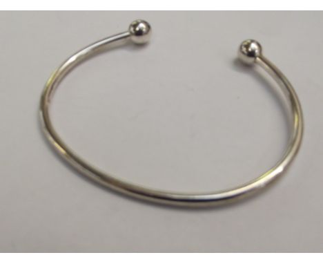 Silver torque bangle 