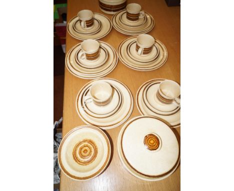 Royal Worcester Company for Pallisey, dinner set in the Crofter pattern 