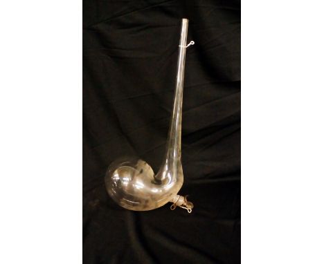 Victorian glass decanter with stopper. 37cm