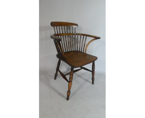 A 19th Century Thames Valley Stick Back Windsor Chair. 70cms Wide, 90cms High 