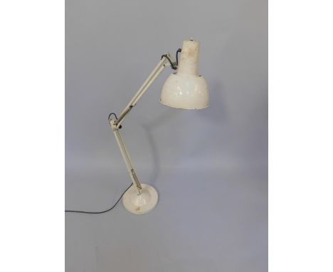 A white Anglepoise lamp, 105cm high extended.