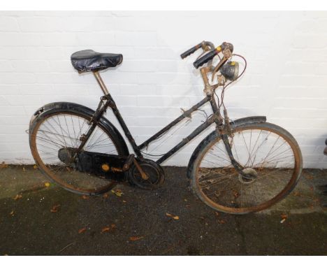 A Raleigh vintage gentleman's bicycle with a Brooks leather seat, together with a lady's Sunbeam bicycle, (2).