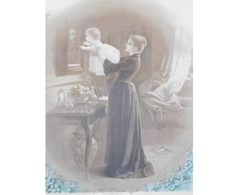A late 19thC Pears type print 'Fatherless - Oh for the touch of a vanished hand, and the sound of a voice that is still', 43.
