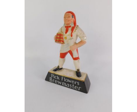 A Carltonware Pick Flowers Brewmaster pottery advertising figures, No 2583, printed mark, 24cm high.