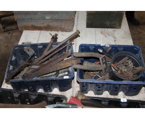 Sundry hand tools and accessories, to include files, chisels, hacksaw, wire brush, hammers, etc. (4 boxes).To be viewed on si
