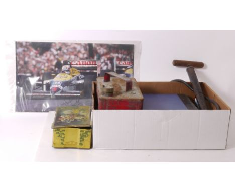 Transport Ephemera A selection of vintage road maps, a stirrup type tyre pump (untested) selection of lapel badges, including