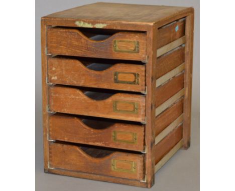 A set of vintage wooden drawers