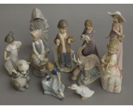 11 assorted Nao porcelain figures