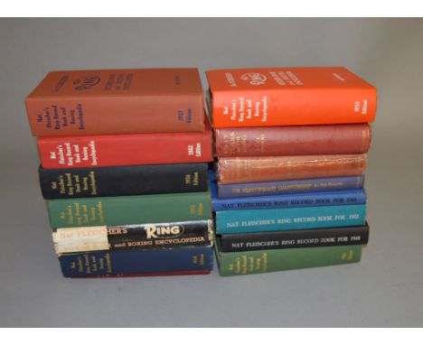 A collection of  mid 20th century boxing publications including Nat Fleischer's Ring Records and other scarce publications by