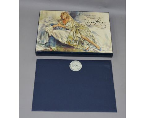 Gordon King limited edition books "A Romance With Art" with certificate 376/425. Togethwr with 2 other limited edition prints