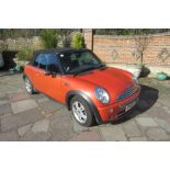 RV05 FKA: Mini One, 2 Door Convertible in Orange.