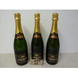5 x Bottles of De Puis 1916 Champagne De Castelnau Reims-France Brut