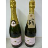 2 x Bottles of Louis Dornier + Fils Rose Champagne