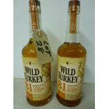 2 x Bottles of Wild Turkey 81 Bourbon Whiskey