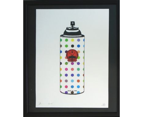 DEATH NYC, 'Dot Spray', lithograph, limited edition of 100, accompanied by certificate of authenticity and golden sticker, si