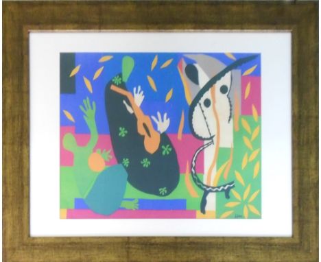 AFTER HENRI MATISSE 'JAZZ', lithograph edition of 1300, published by Editions Anthese, 36cm x 56cm. 