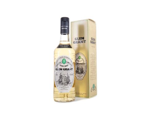 GLEN GRANT 1986 5 YEAR OLDSingle malt.Glen Grant was the first distillery in Scotland to have electric lighting installed, th