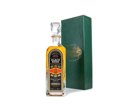 BUSHMILLS BLACK BUSH DECANTER 1990SIrish whisky.40% ABV / 70clPlease see additional image of the seal.