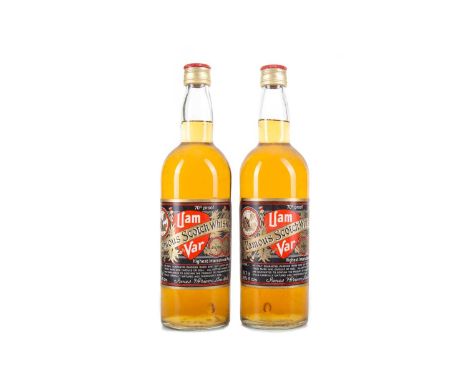 UAM VAR FAMOUS SCOTCH WHISKY - 2 BOTTLESBlended whisky.We estimate these to have bottled in the 1970s.Each 70° Proof / 26 2/3