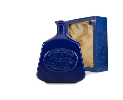 BRUICHLADDICH 10 YEAR OLD CERAMIC DECANTER 1980SSingle malt.Given Islay’s peaty reputation, the assumption might be that the 