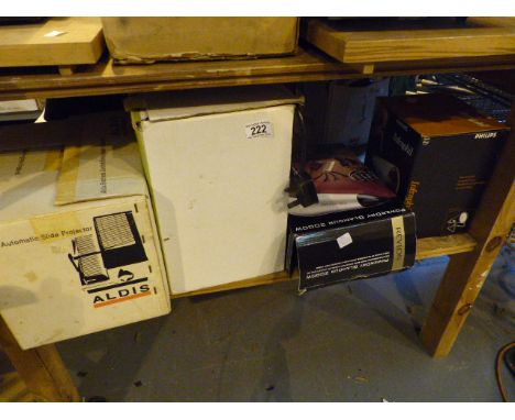 Shelf of electrical items including a hair dryer 