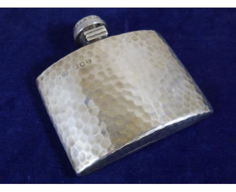 SILVER HIP FLASK, APPROX. 85g