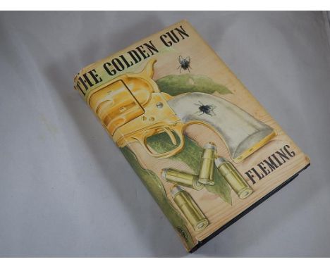 THE MAN WITH THE GOLDEN GUN BOOK, FLEMING, JONATHON CAPE FIRST EDITION 1965 SOME TEARS TO DUST JACKET