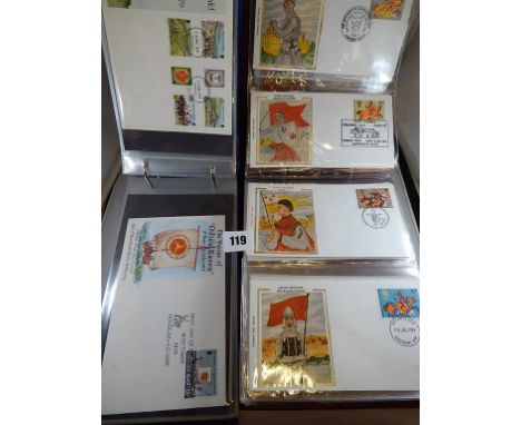 STAMPS : FIRST DAY COVERS, IOM, GB, AIRMAIL FORMS, ARLINGTON 1975-1983 SILK COVERS WITH SPECIAL POSTMARKS