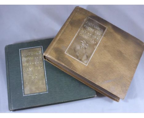 2 PHOTOGRAPH ALBUM WITH EARLY PHOTOGRAPHS, C 1905 ONWARDS, INCLUDING EARLY AVIATION, VINTAGE GOLF AT COLWALL ETC.