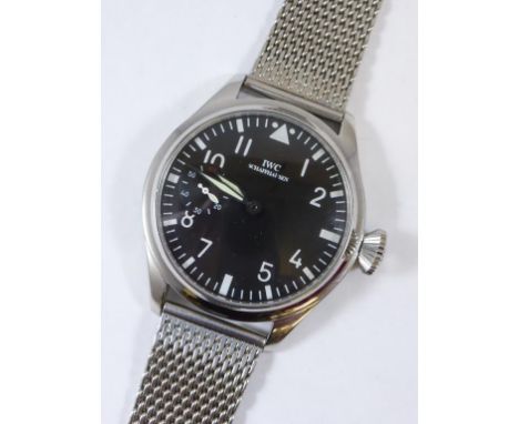 *this is to be sold as a replica* GENTS IWC SHAFFHAUSEN 'CAL 77' MILITARY STYLE WRIST WATCH WITH CUSTOM MADE CASE