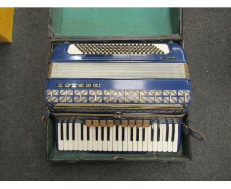 Two piano accordions for renovation: Hohner Atlantic II 120 bass and Hohner Corona IIIM 120 bass