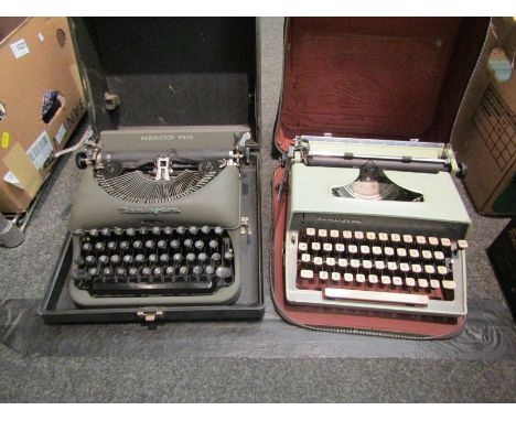 A Remington Rand typewriter and another (2)